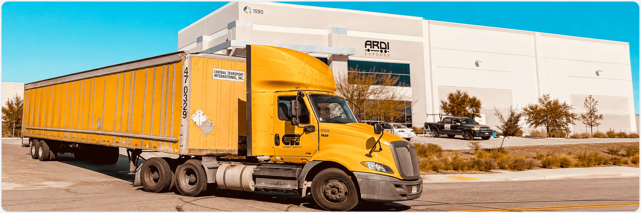 Truck at the ARDI warehouse