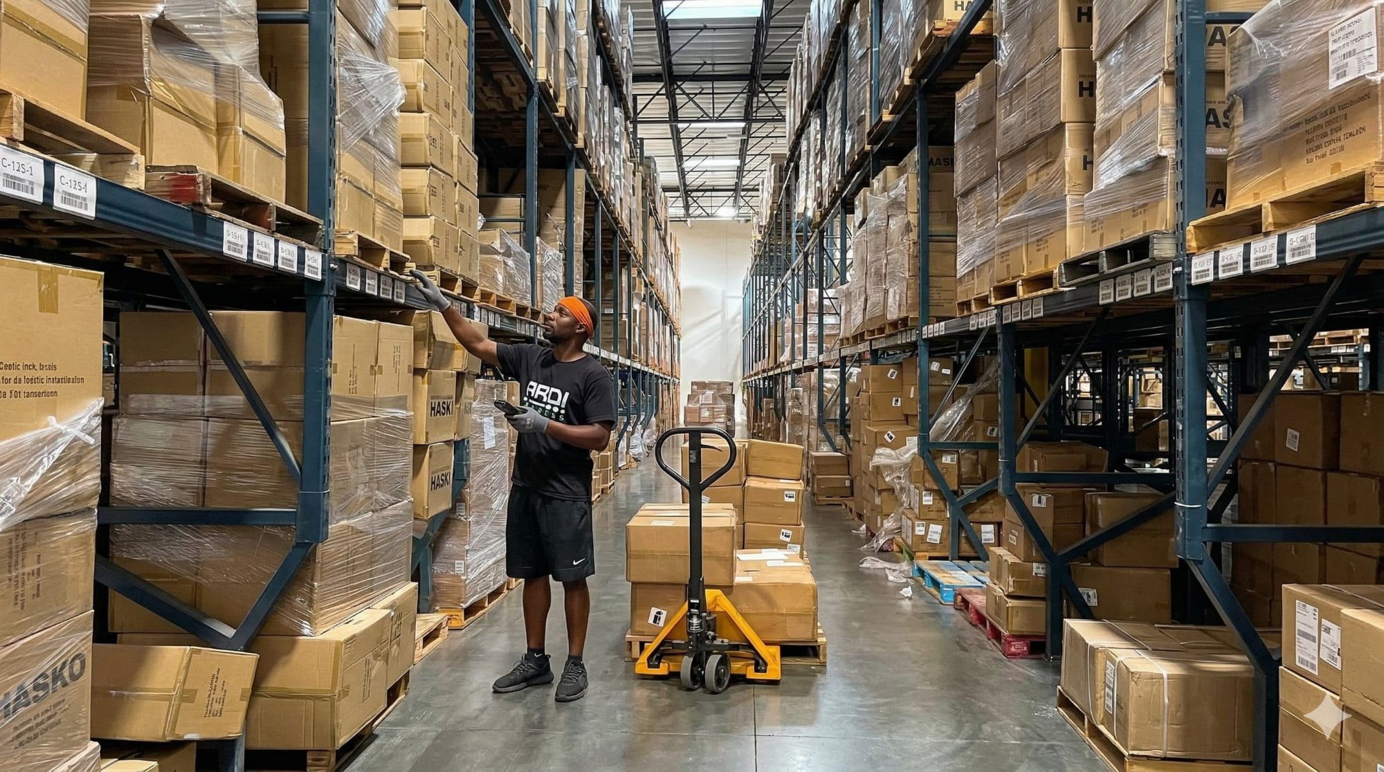 ARDI Express warehouse — racking aisle